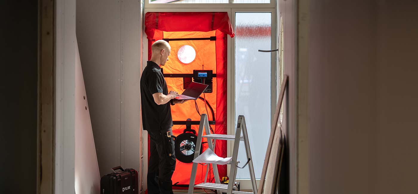 Täthetsprovning för fastigheter